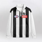 Collingwood Football 10 Pendlebury Quarterzip Waffle Sweatshirt