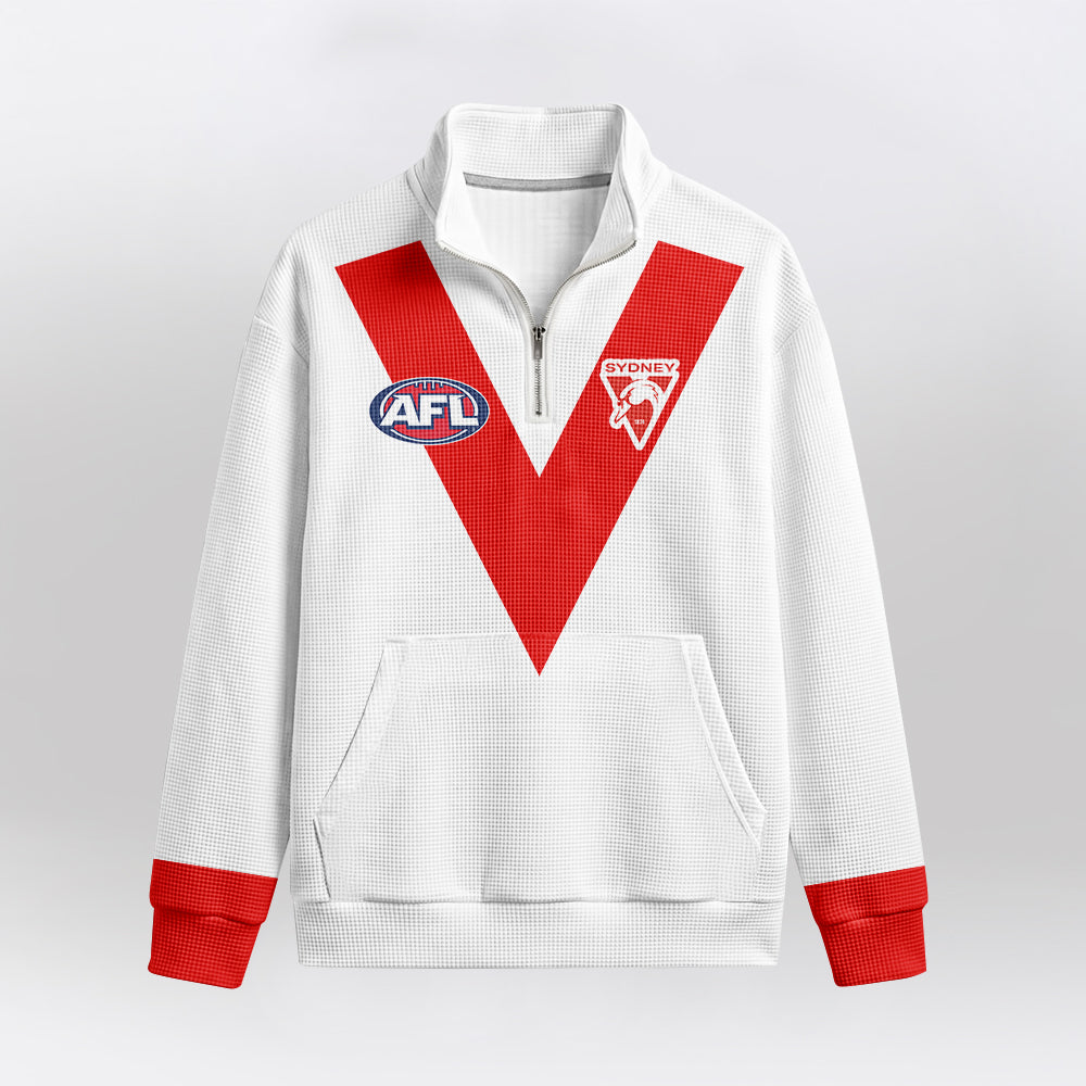 Sydney Football Unisex Quarterzip Waffle Sweatshirt