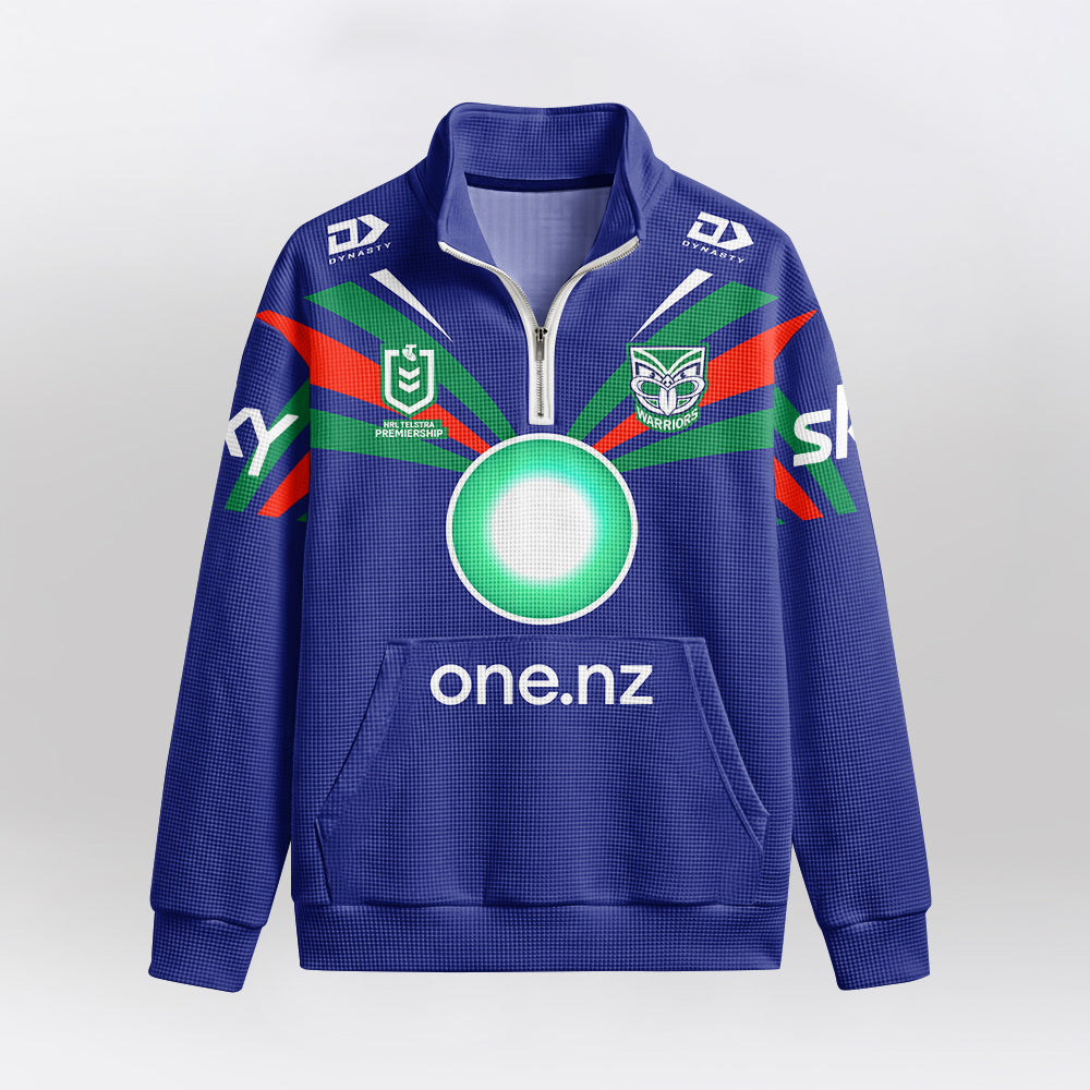 Warriors Quarterzip Waffle Sweatshirt