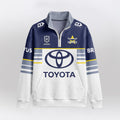 Cowboys Quarterzip Waffle Sweatshirt