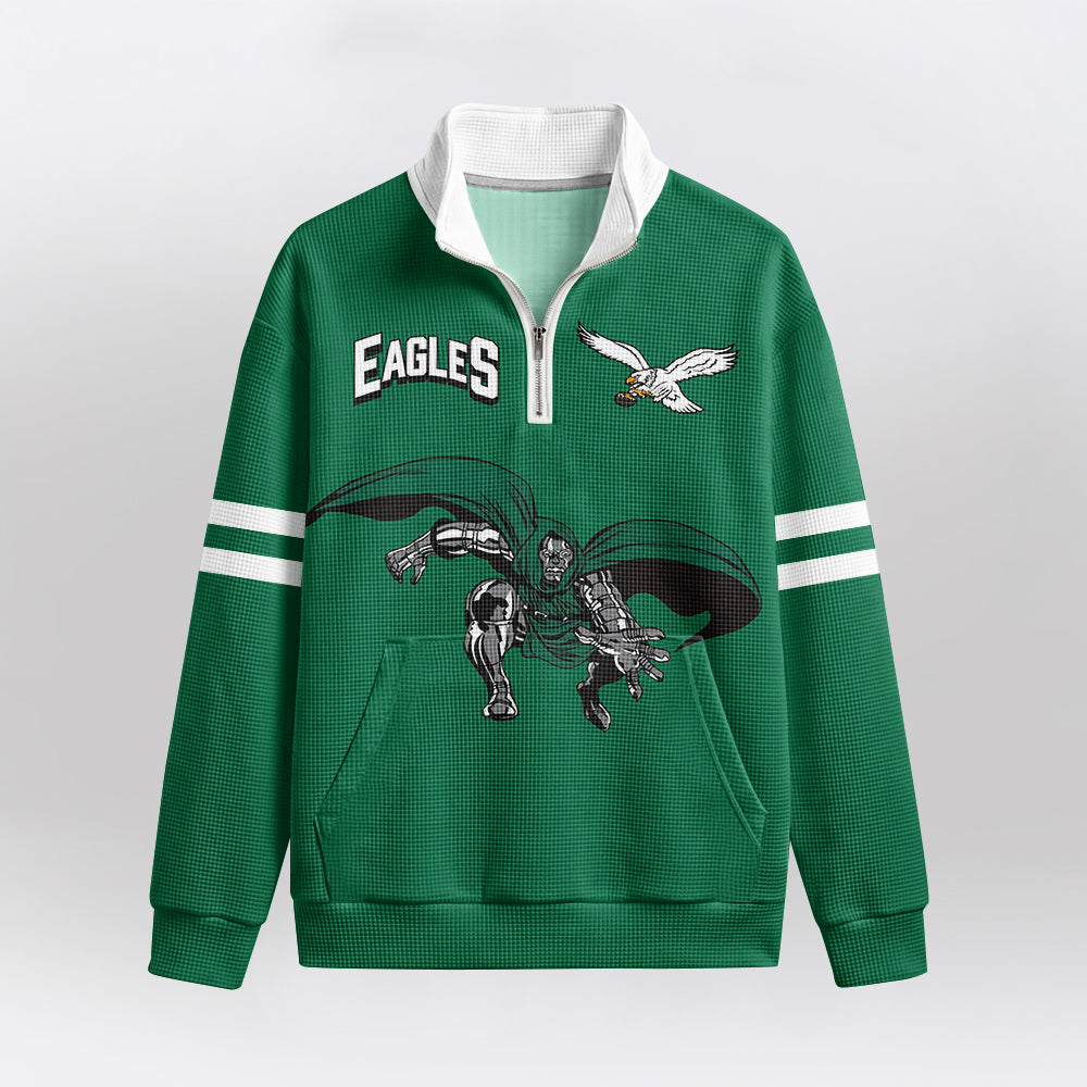 Eagles x D.D Quarterzip Waffle Sweatshirt