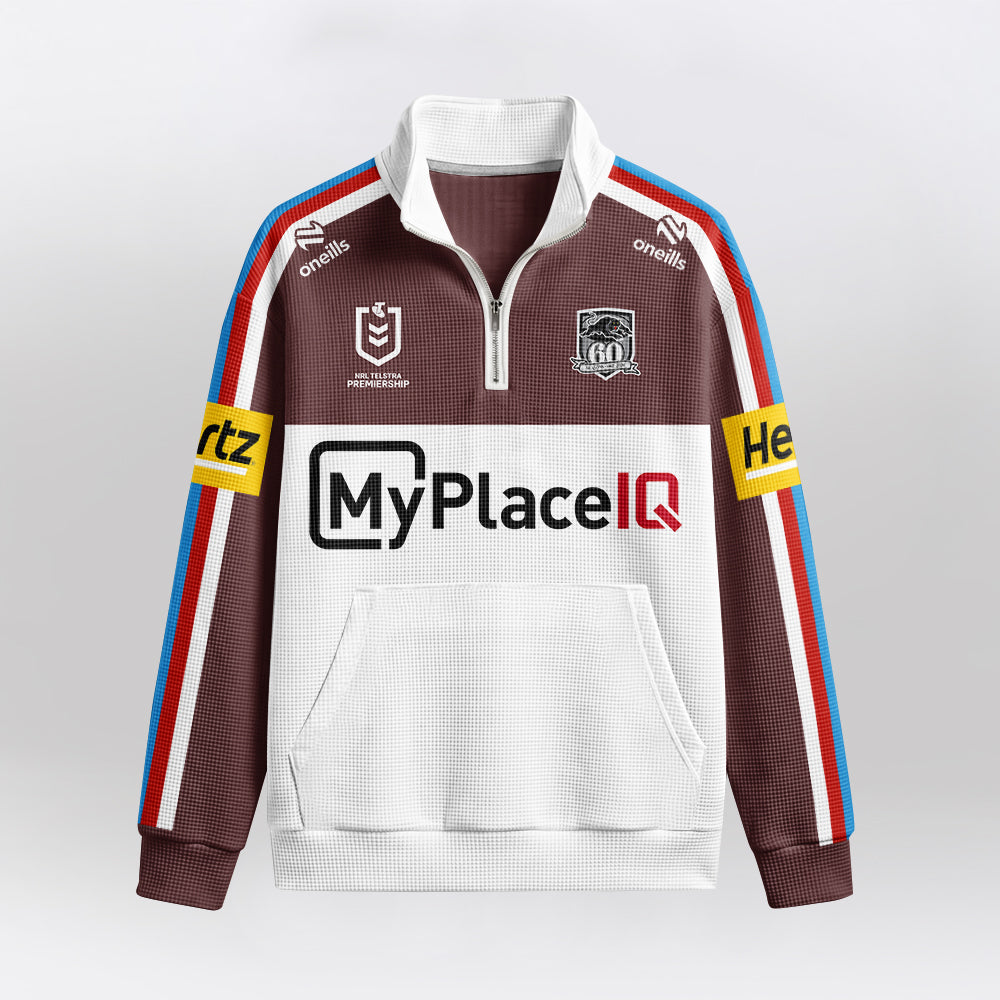 Penrith Quarterzip Waffle Sweatshirt