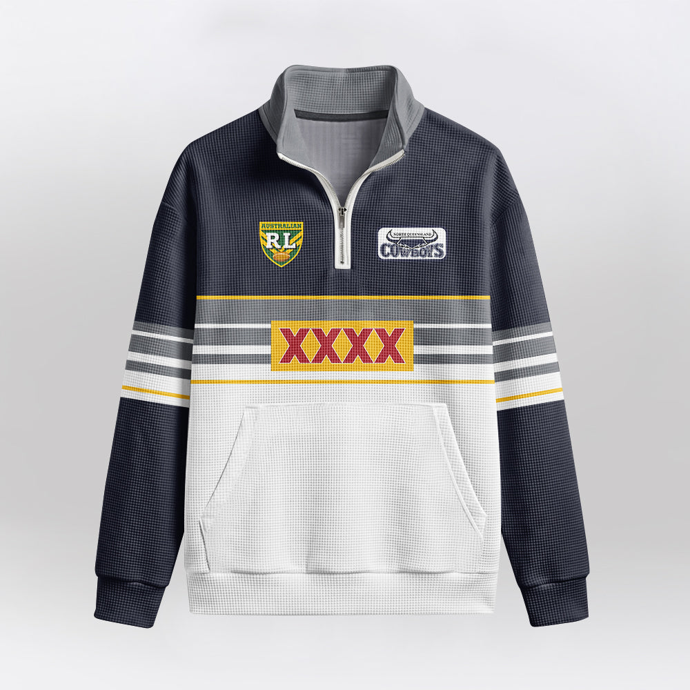 Cowboys Quarterzip Waffle Sweatshirt