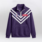 Fremantle Dockers Quarterzip Waffle Sweatshirt