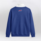 Buffalo B.I.L.L.S x The B.E.A.S.T Quarterzip Waffle Sweatshirt