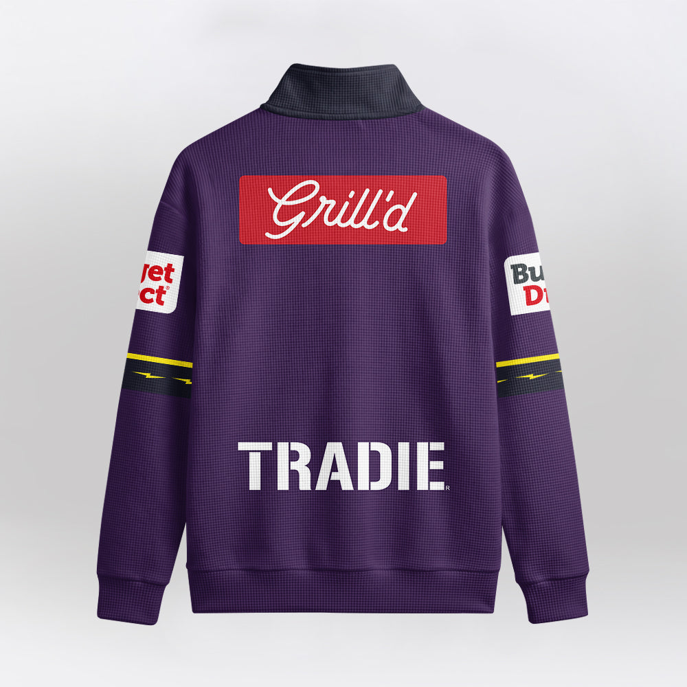 Melbourne Rugby Quarterzip Waffle Sweatshirt