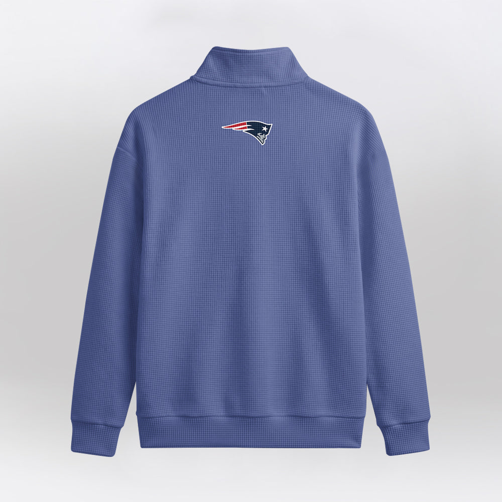 NE Patriots x Capt. Quarterzip Waffle Sweatshirt
