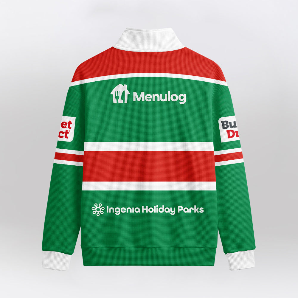 Rabbitohs Quarterzip Waffle Sweatshirt