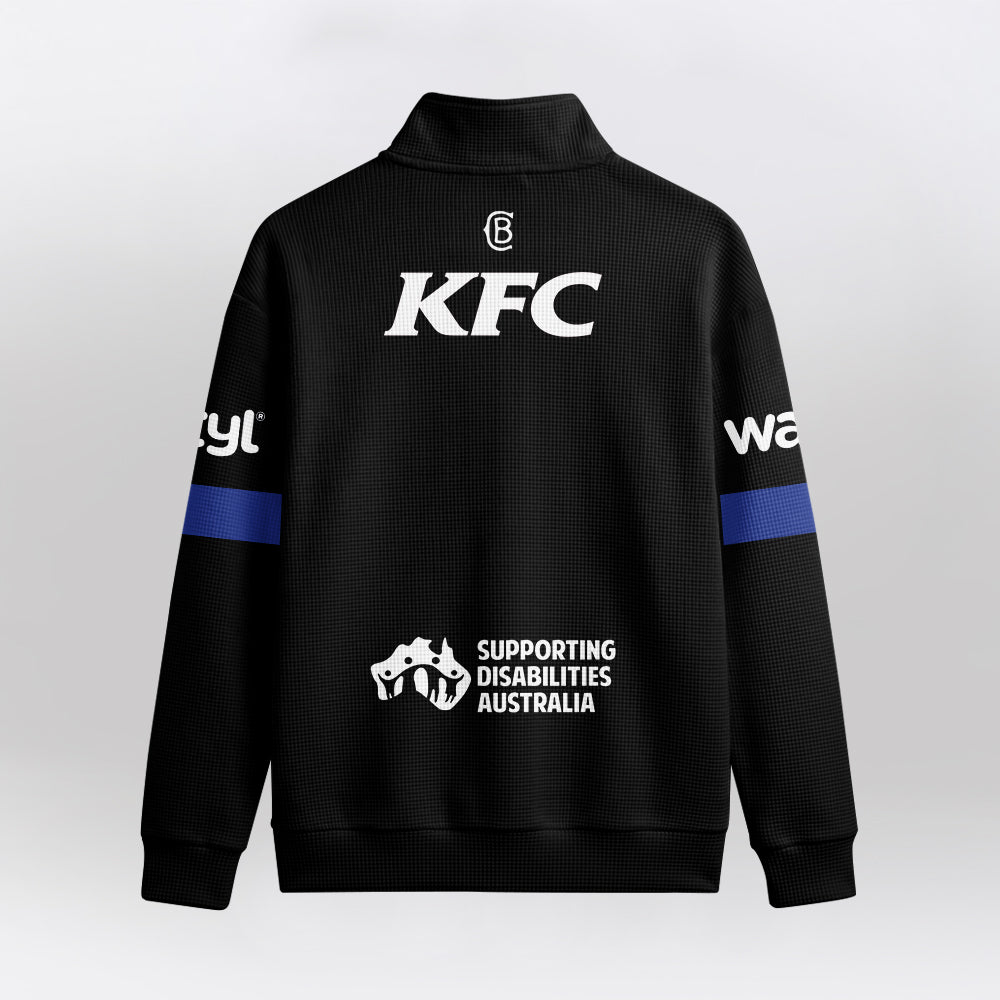 Bulldogs Quarterzip Waffle Sweatshirt