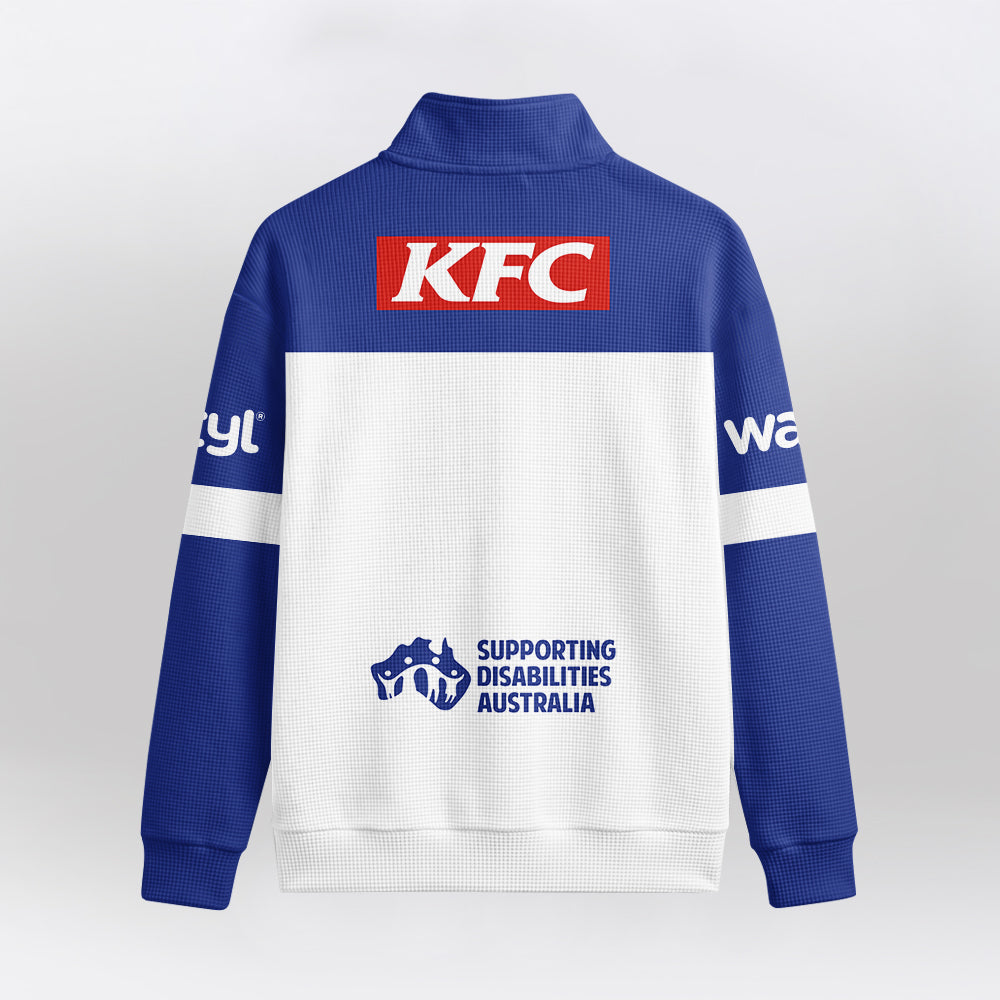 Bulldogs Quarterzip Waffle Sweatshirt