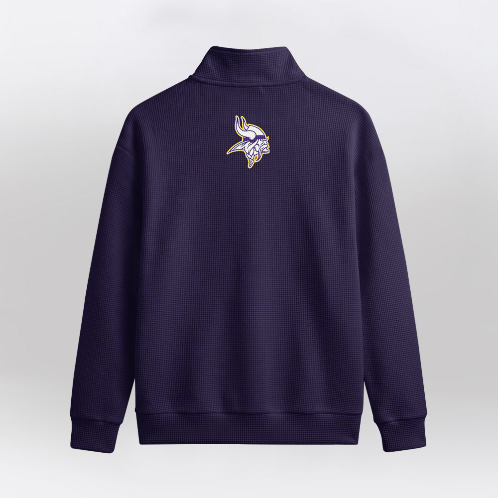 Minnesota V.I.K.I.N.G.S x T.H.O.R Quarterzip Waffle Sweatshirt