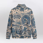 Cronulla-Sutherland Quarterzip Waffle Sweatshirt