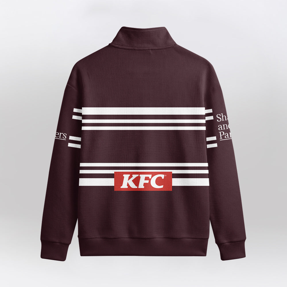 Sea Eagles Quarterzip Waffle Sweatshirt