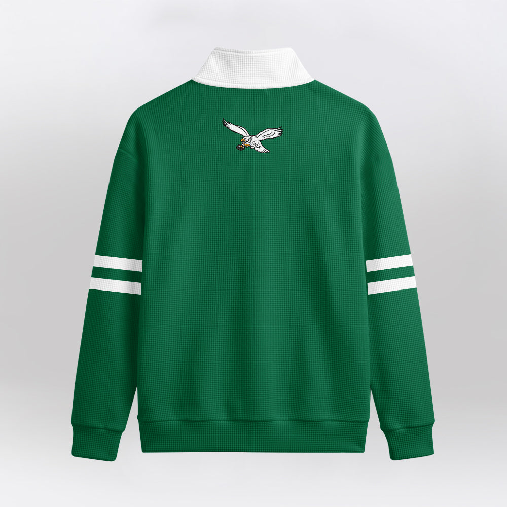 Eagles x D.D Quarterzip Waffle Sweatshirt