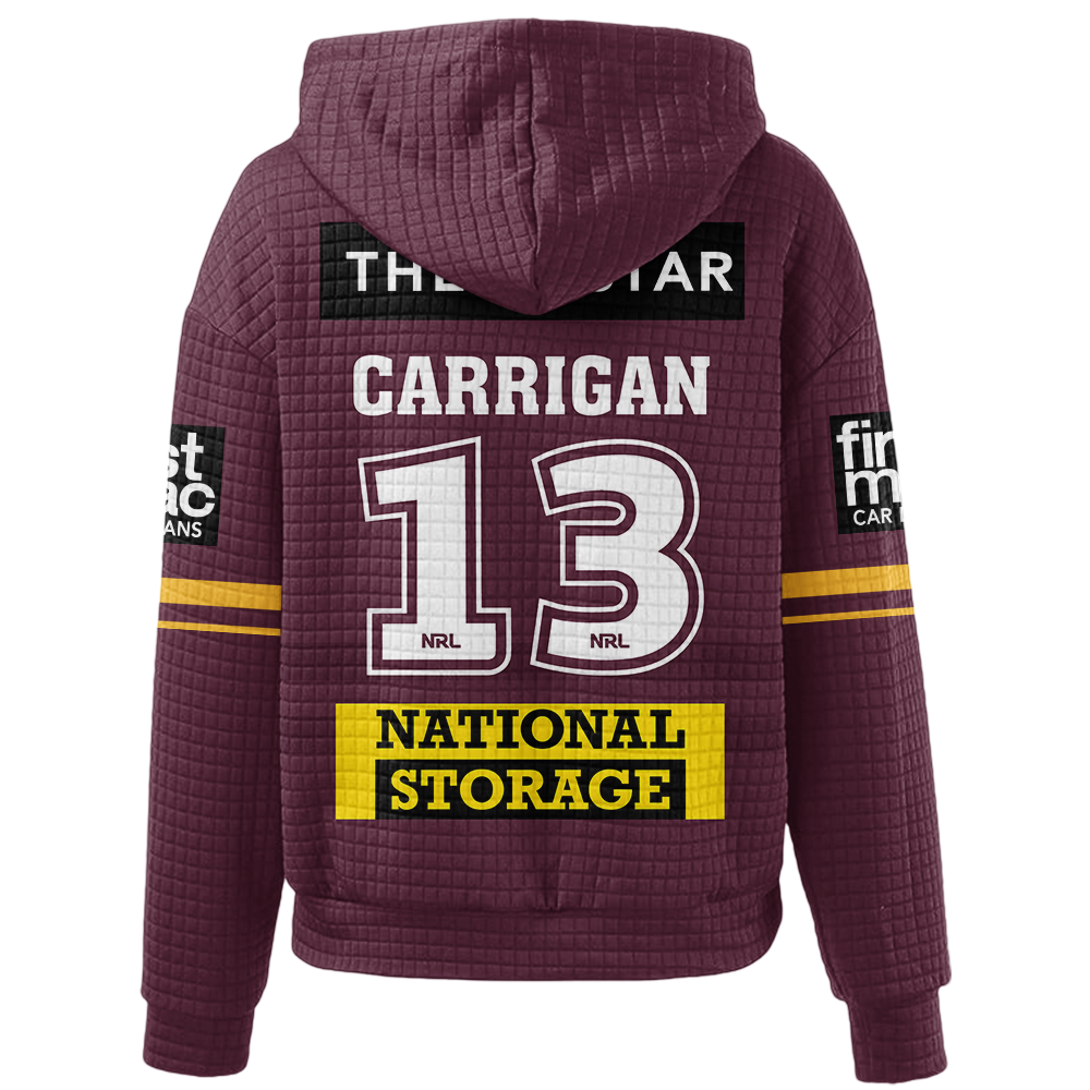 Brisbane Patrick Carrigan Unisex Home Waffle Hoodie