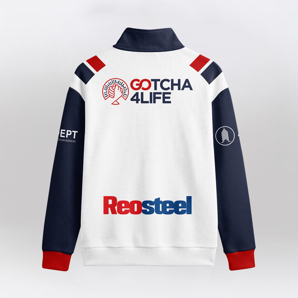 Roosters Quarterzip Waffle Sweatshirt