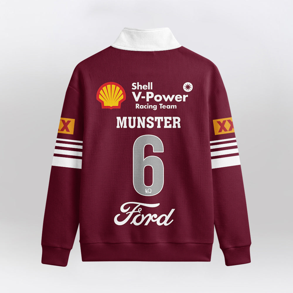 Queensland Rugby 2026 Munster Quarterzip Waffle Sweatshirt