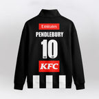 Collingwood Football 10 Pendlebury Quarterzip Waffle Sweatshirt