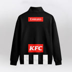 Collingwood Magpies Quarterzip Waffle Sweatshirt