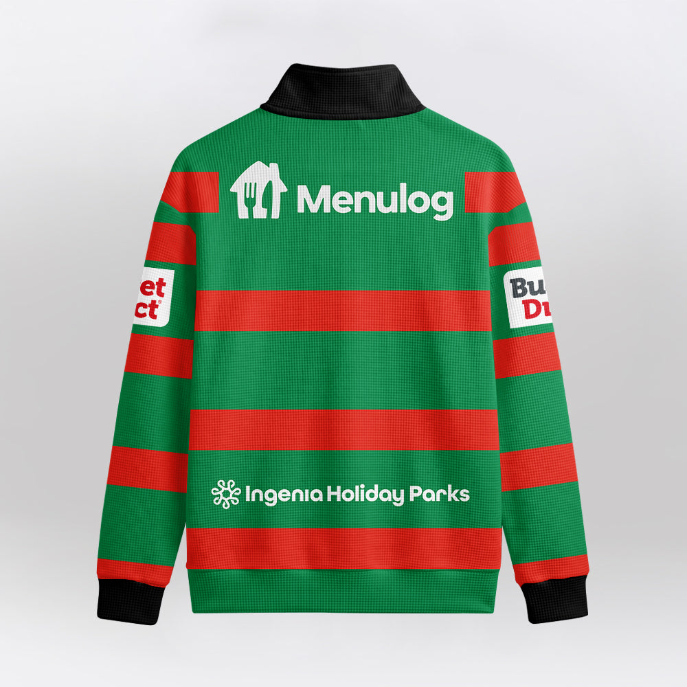 Rabbitohs Quarterzip Waffle Sweatshirt