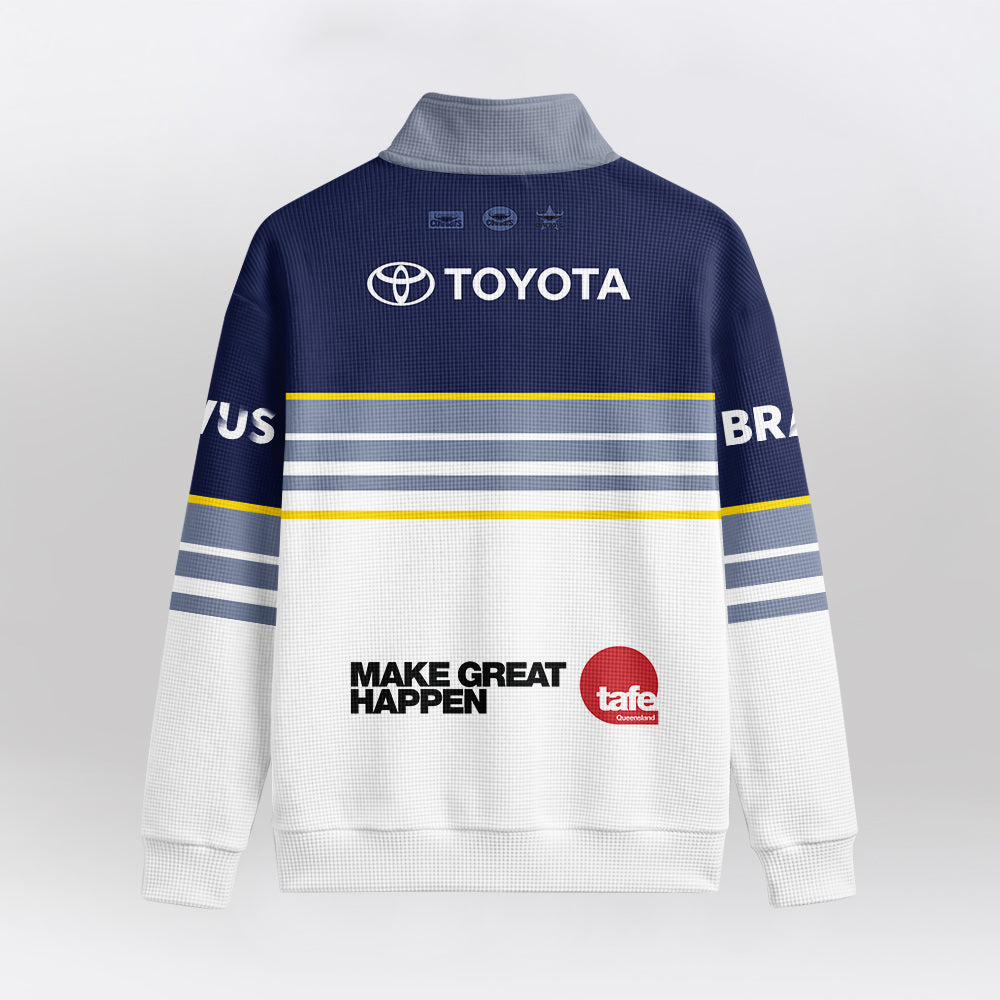 Cowboys Quarterzip Waffle Sweatshirt