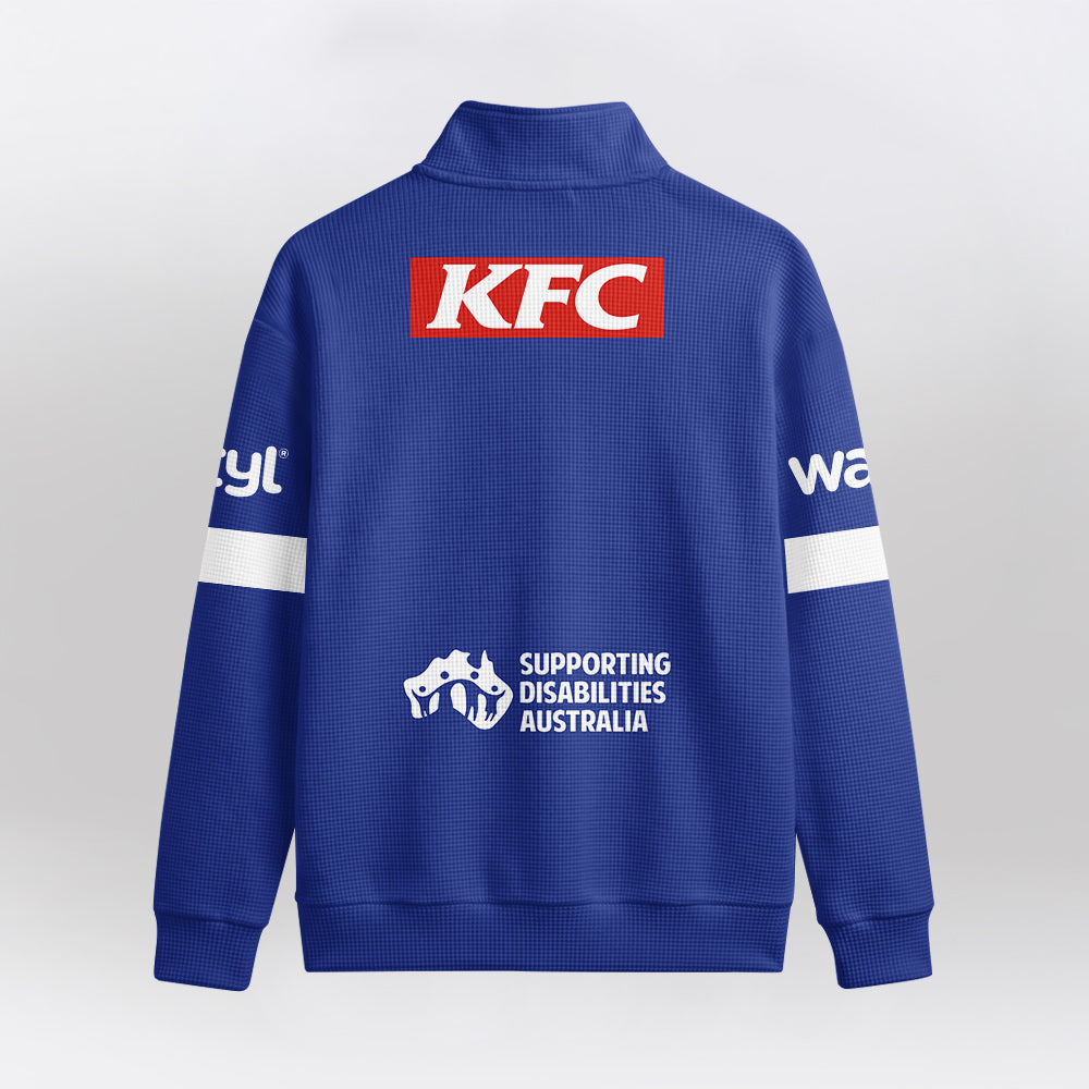Bulldogs Quarterzip Waffle Sweatshirt