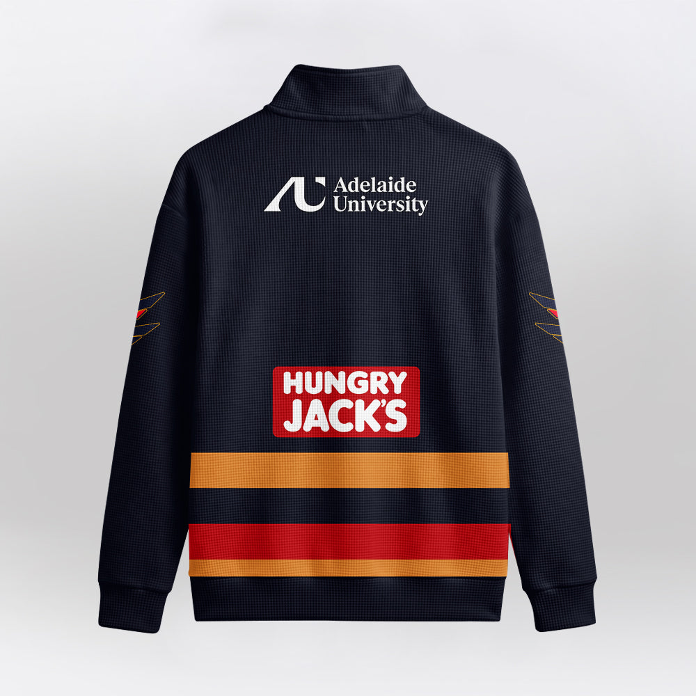 Adelaide Football 2026 Quarterzip Waffle Sweatshirt