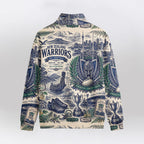 New Zealand Warriors Quarterzip Waffle Sweatshirt