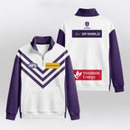 Fremantle Dockers Quarterzip Waffle Sweatshirt