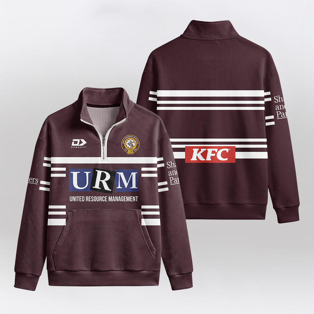 Sea Eagles Quarterzip Waffle Sweatshirt
