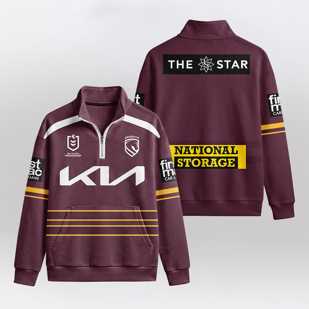Brisbane Quarterzip Waffle Sweatshirt
