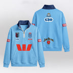 NSW Blues Rugby  Quarterzip Waffle Sweatshirt