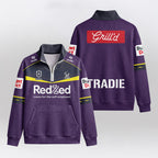 Melbourne Rugby Quarterzip Waffle Sweatshirt