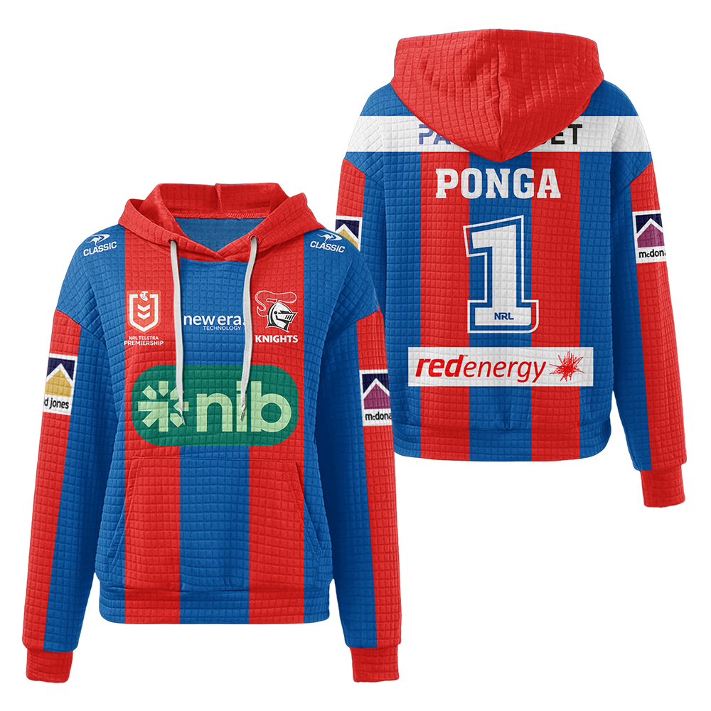 Newcastle Unisex Kalyn Ponga Home Waffle Hoodie