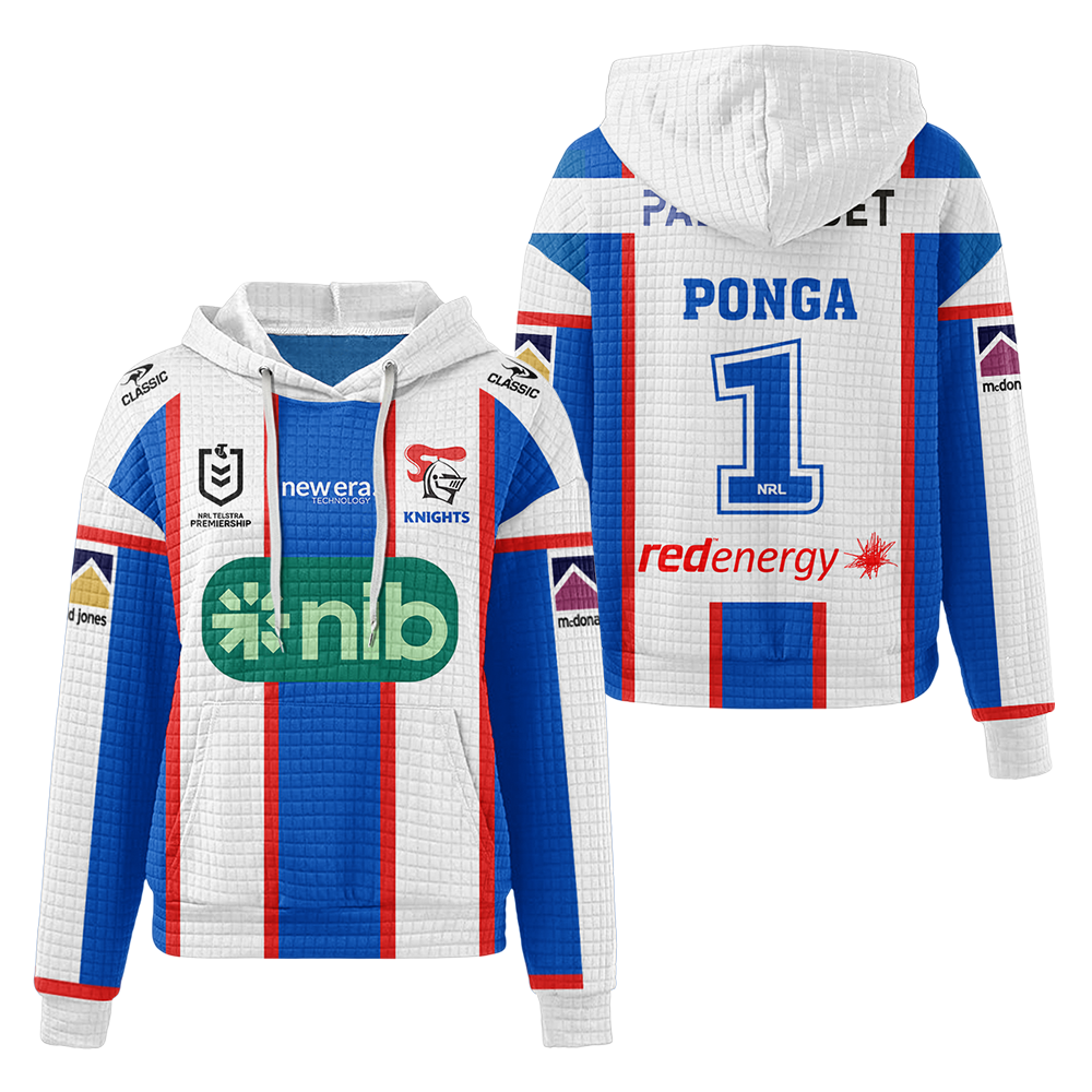 Newcastle Unisex Kalyn Ponga Away Waffle Hoodie