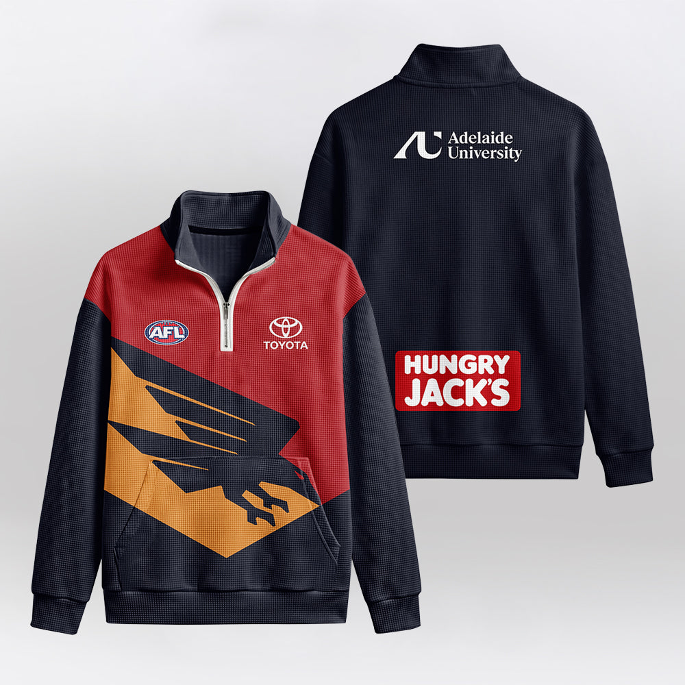 Adelaide Football 2026  Quarterzip Waffle Sweatshirt