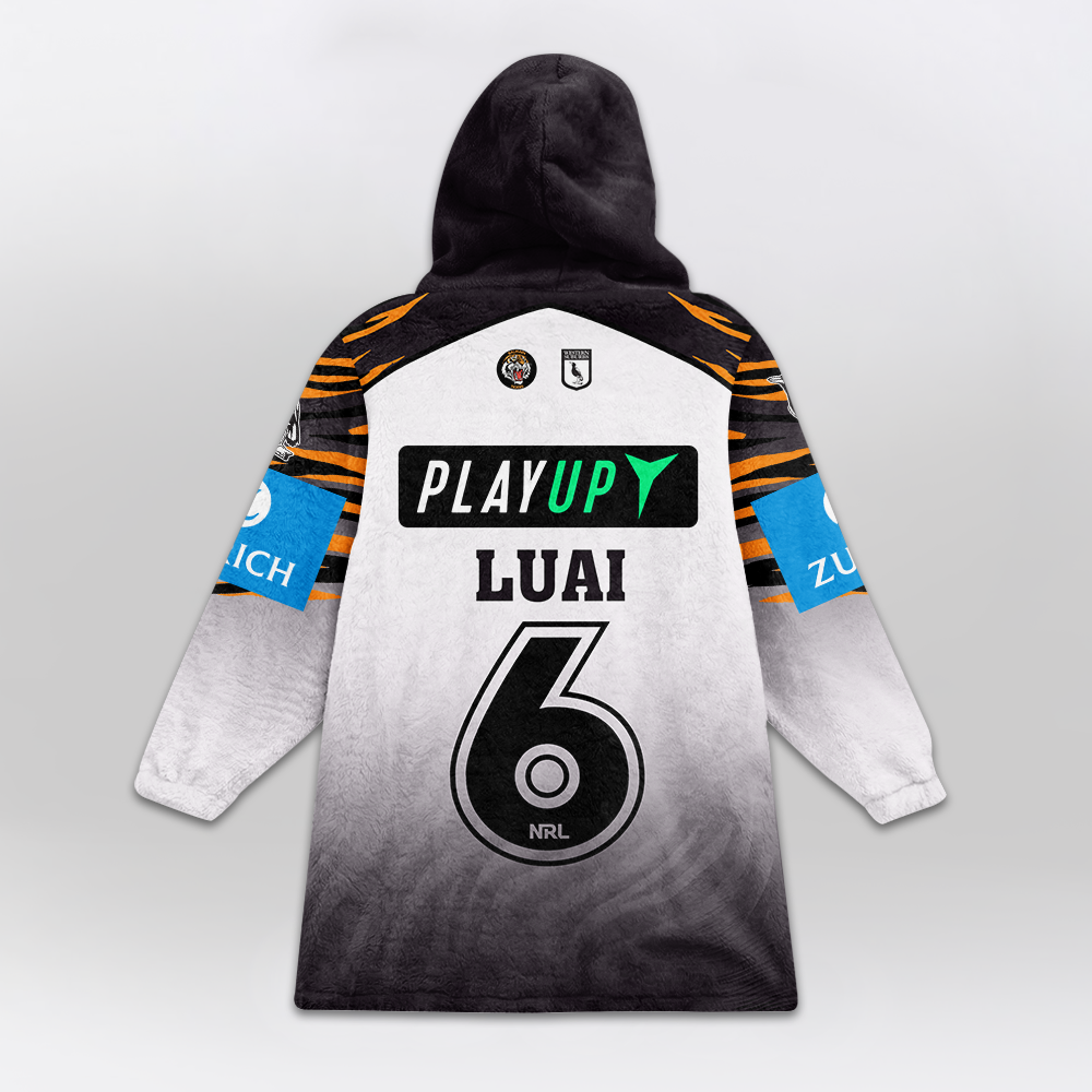 Wests Jarome Luai 6 Unisex Away Blanket Hoodie