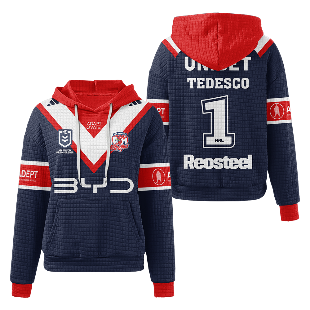 Sydney James Tedesco Unisex Home Waffle Hoodie