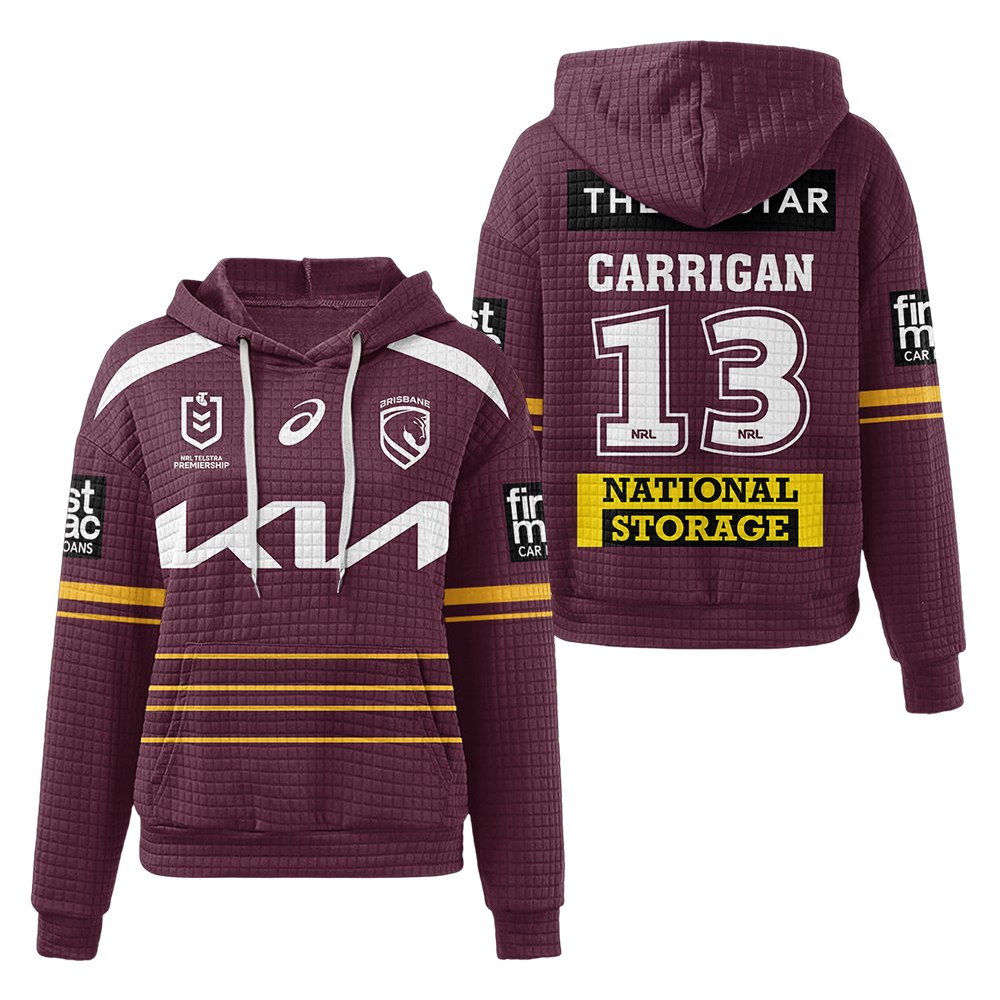 Brisbane Patrick Carrigan Unisex Home Waffle Hoodie