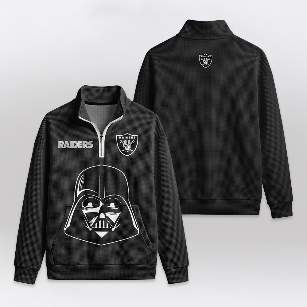 Raiders x D.V. Quarterzip Waffle Sweatshirt