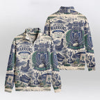 New Zealand Warriors Quarterzip Waffle Sweatshirt
