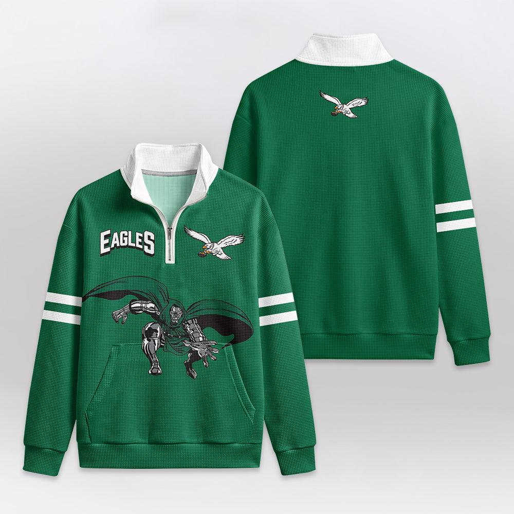 Eagles x D.D Quarterzip Waffle Sweatshirt