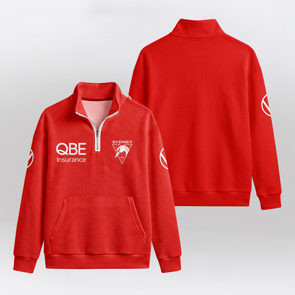 Sydney Football Unisex Quarterzip Waffle Sweatshirt