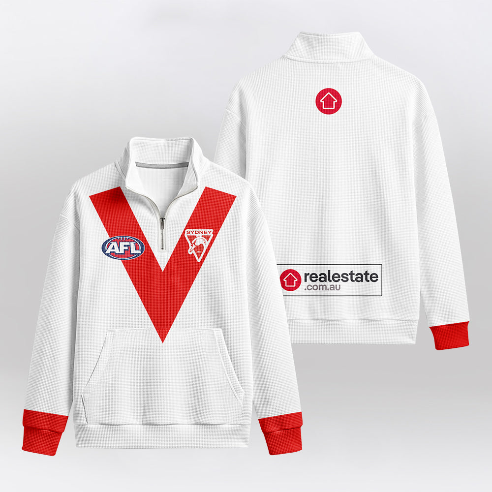 Sydney Football Unisex Quarterzip Waffle Sweatshirt