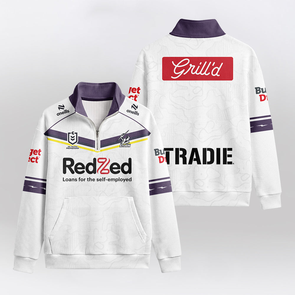 Melbourne Quarterzip Waffle Sweatshirt