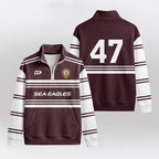 Sea Eagles Quarterzip Waffle Sweatshirt