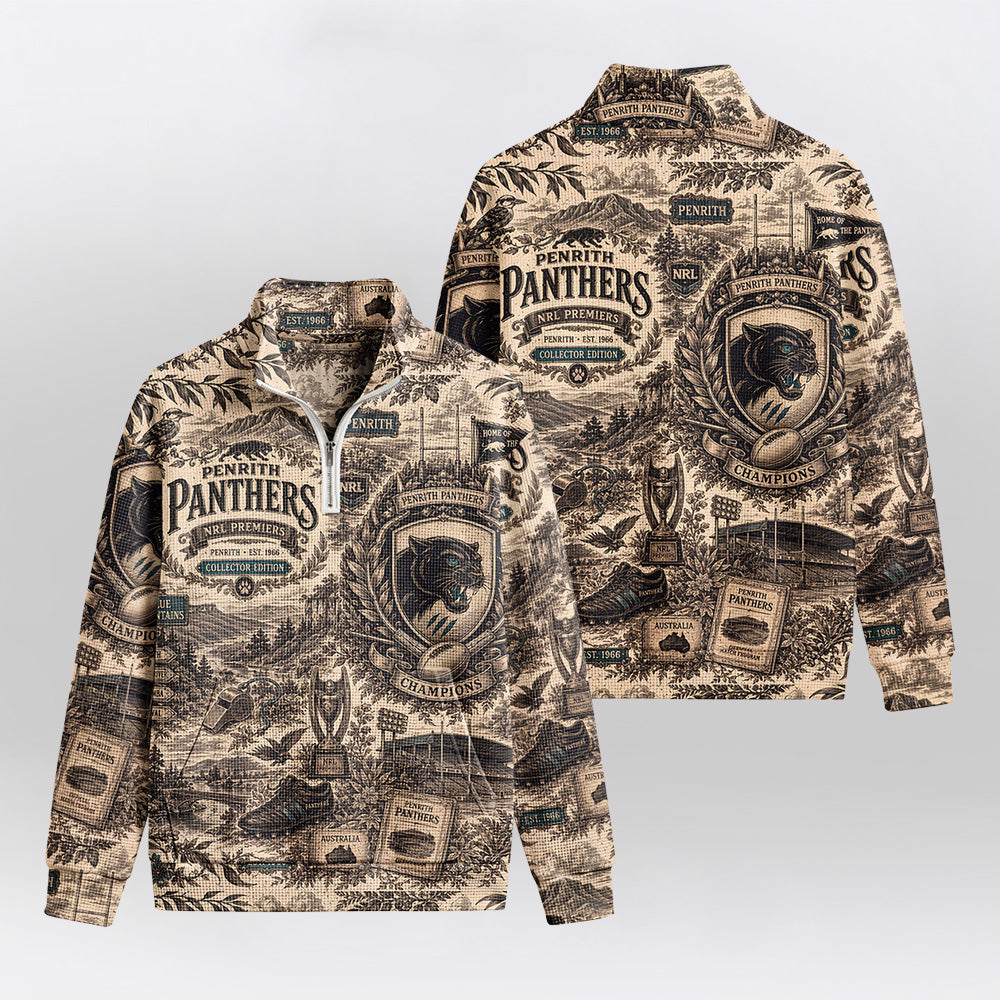 Penrith Quarterzip Waffle Sweatshirt