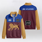 Brisbane Football Quarterzip Waffle Sweatshirt