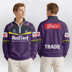 Melbourne Rugby Quarterzip Waffle Sweatshirt