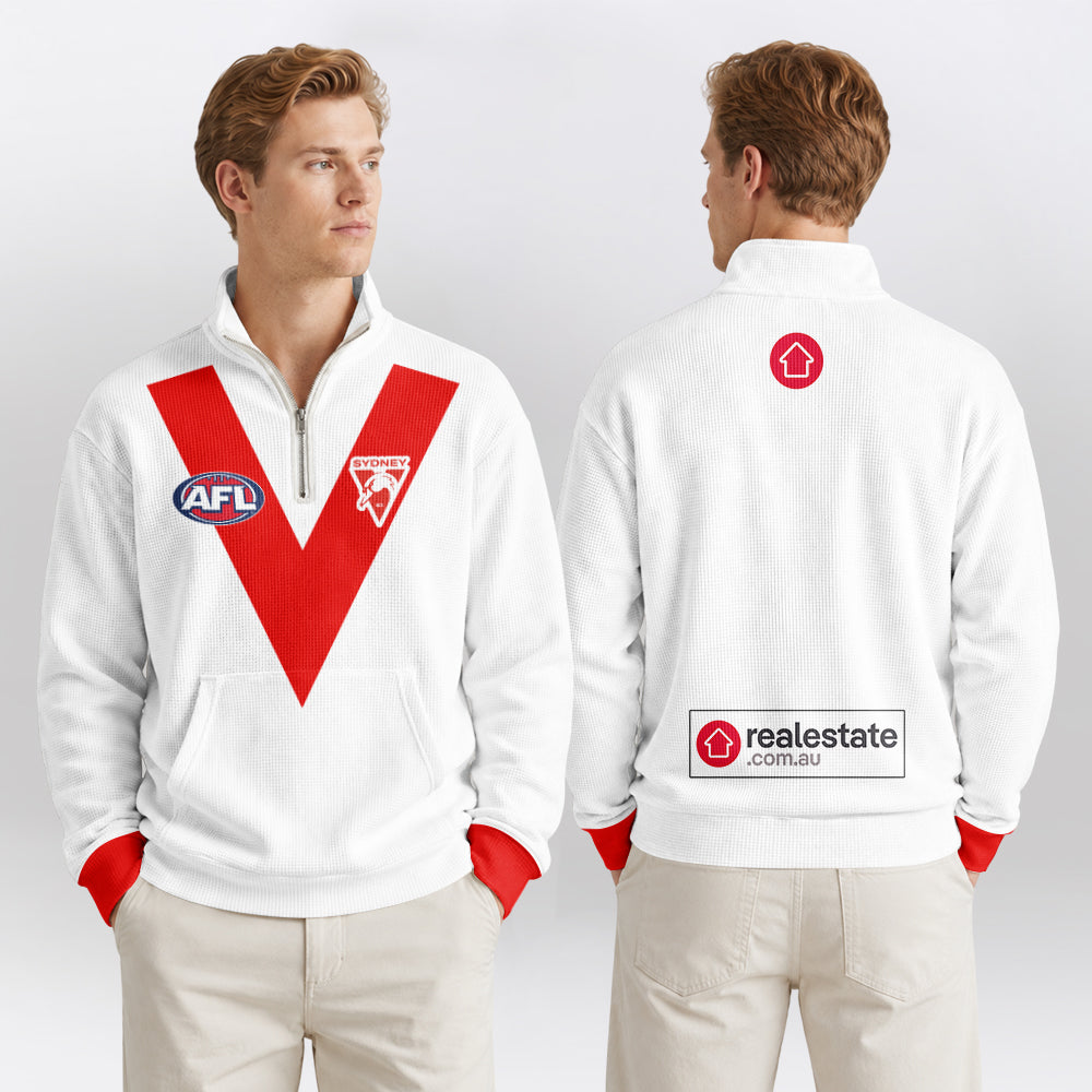 Sydney Football Unisex Quarterzip Waffle Sweatshirt